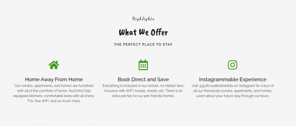 What We Offer banner